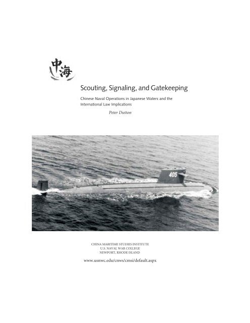 Scouting, Signaling, and Gatekeeping - US Naval War College
