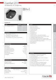 Datenblatt Marantec C211 PDF - GARAGENTORPROFI24.de