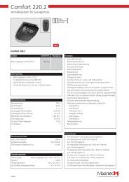 Datenblatt Marantec C220 - 250 PDF - GARAGENTORPROFI24.de