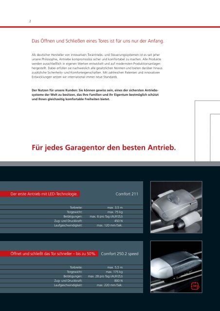 Download Marantec Produktkatalog PDF - GARAGENTORPROFI24 ...