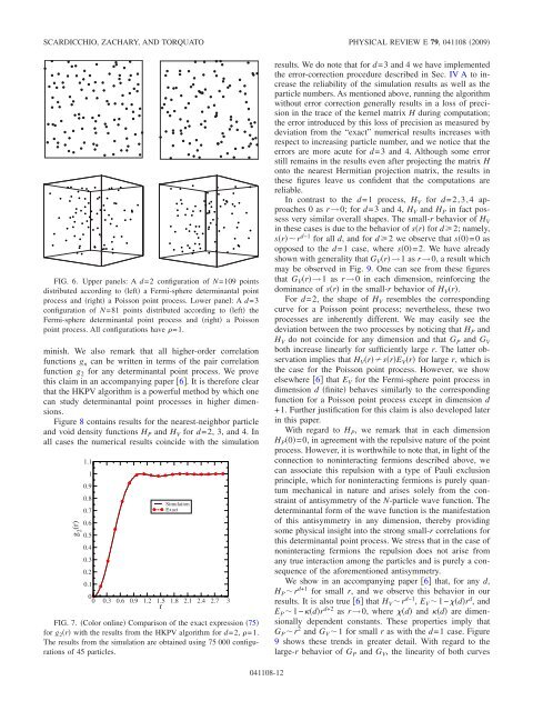 Statistical properties of determinantal point processes in high ...
