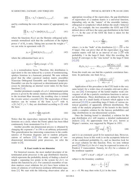 Statistical properties of determinantal point processes in high ...
