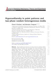 Hyperuniformity in point patterns and two-phase random - Complex ...