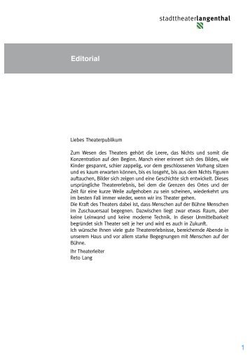 Gesamtprogramm Stadttheater Langenthal (PDF 7MB) - Musikmeier