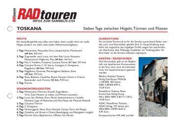 Radreise Toscana - Radtouren Magazin