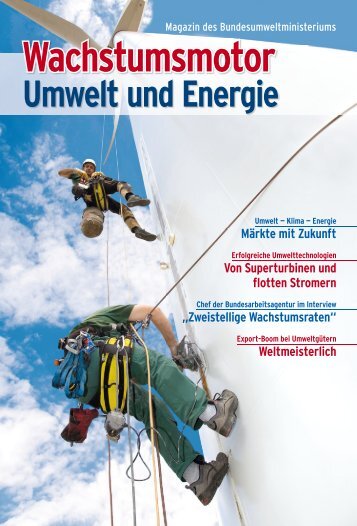 Magazin: Wachstumsmotor Umwelt und Energie - BMU