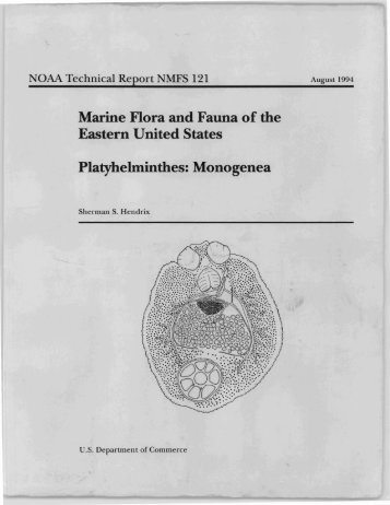 Marine Flora and Fauna of the Eastern United States Platyhelminthes