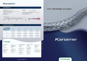 Kaname® CoCr-Koronarstentsystem ... - Terumo Europe