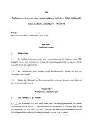 Ausführungsbestimmungen - LJV-Sachsen-Anhalt