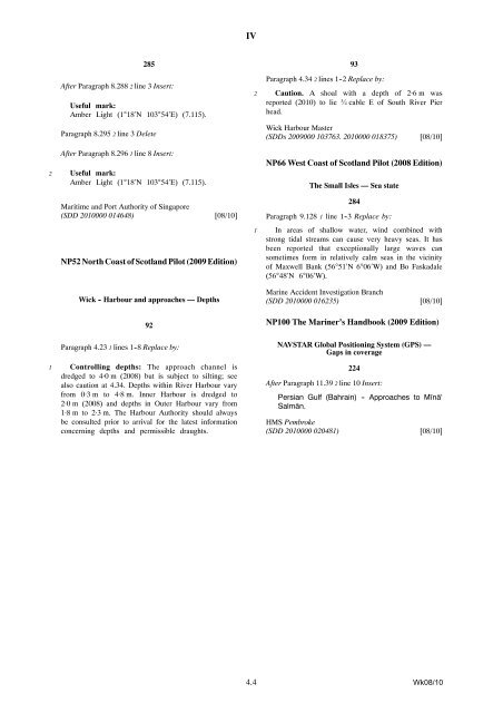 Admiralty Sailing Directions - Tyneside