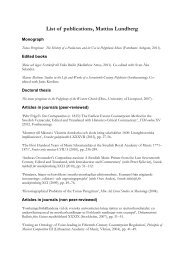 Complete list of publications