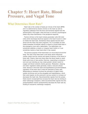 Chapter 5: Heart Rate, Blood Pressure, and Vagal Tone - iWorx