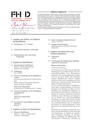 Diploma Supplement - Bachelor Ton und Bild [pdf] - FH D | FB ...