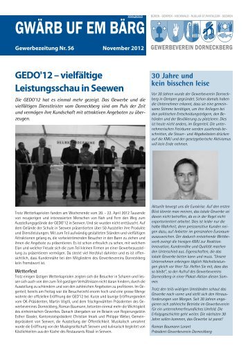 Gewerbezeitung Nr. 56 November 2012 - GeDo