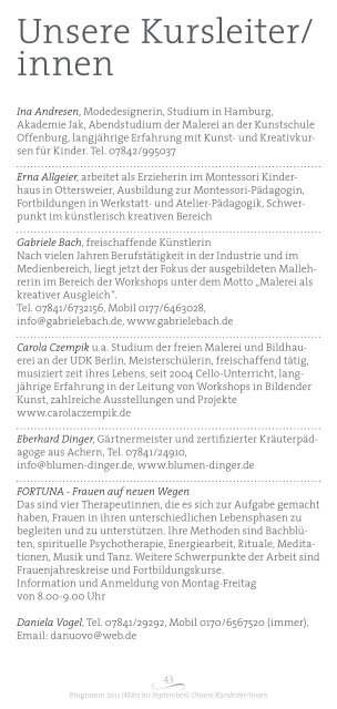 Programm 2011 - Illenau-Werkstätten