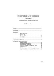 Programmheft Musikfest Schloss Weinzierl 2011 (pdf)