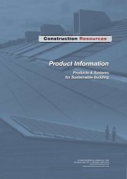 Product Information - Construction Resources