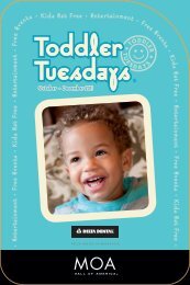 Toddler Tuesdays - Mall of America