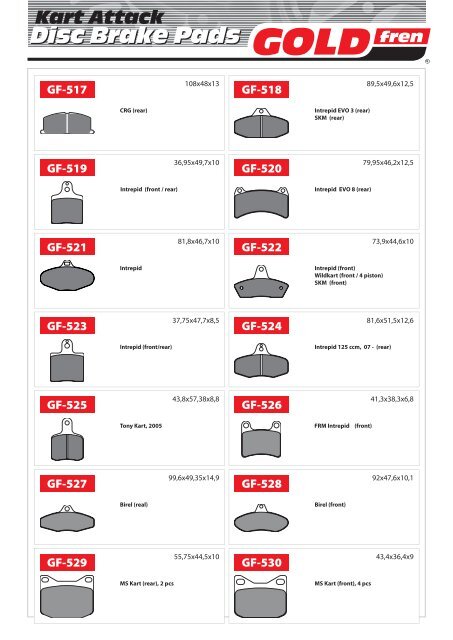 kart katalog 2013 - GOLDfren