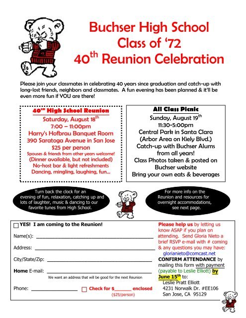 All Class Picnic - Buchser High School Reunion Page