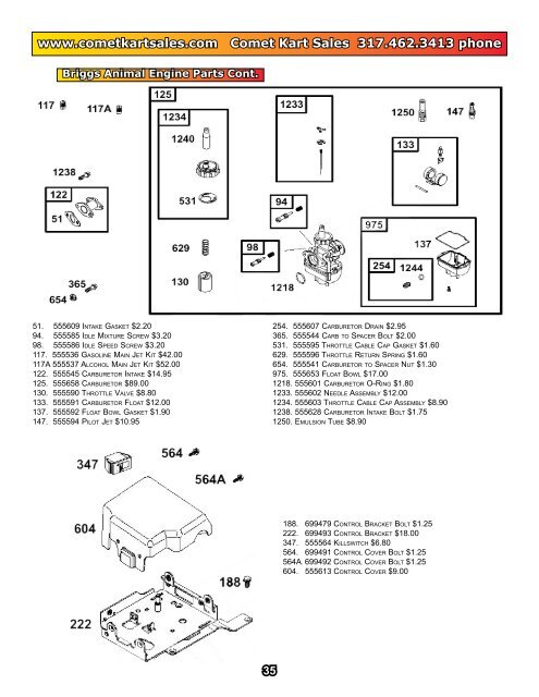 Download PDF Catalog - 30MB - Comet Kart Sales