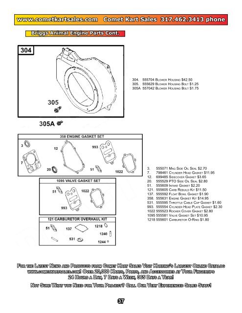 Download PDF Catalog - 30MB - Comet Kart Sales