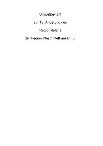 GI 1 - Regionaler Planungsverband Westmittelfranken