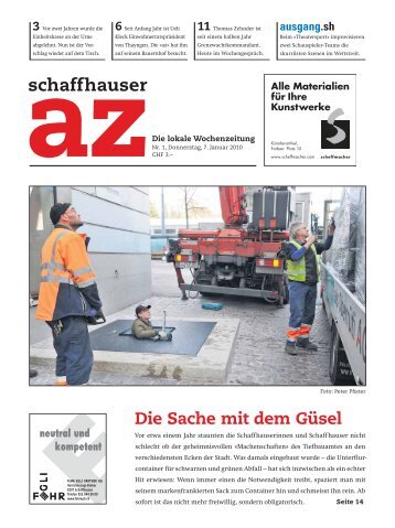 2010 / Ausgabe_1.pdf - Schaffhauser AZ
