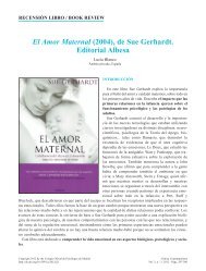 El Amor Maternal (2004), de Sue Gerhardt. Editorial Albesa