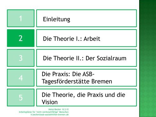 Sozialraumorientierte und arbeitsweltbezogene Teilhabe für ...