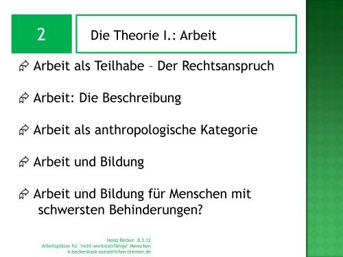 Sozialraumorientierte und arbeitsweltbezogene Teilhabe für ...