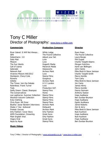 Tony C Miller - Wizzo & Co