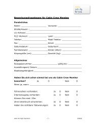 Bewerbungsfragebogen Cabin Crew Member 100826 - hello