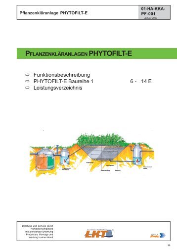 pflanzenkläranlagen phytofilt-e - LKT - Lausitzer  Klärtechnik