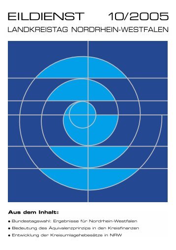 EILDIENST 10/2005 - Landkreistag NRW