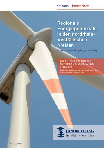 Regionale Energiepotenziale in den nordrhein- westfälischen Kreisen