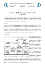 Integriertes Qualitätsmanagementsystem Milch (QM-Milch)