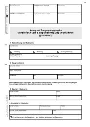 Antrag auf Baugenehmigung gemäß § 63 NBauO - Landkreis ...