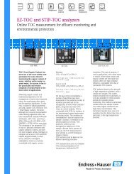 EZ-TOC and STIP-TOC analyzers - Endress+Hauser