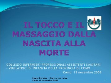 IL TOCCO TERAPEUTICO NELLA PREVENZIONE DEL ... - Ipasvi