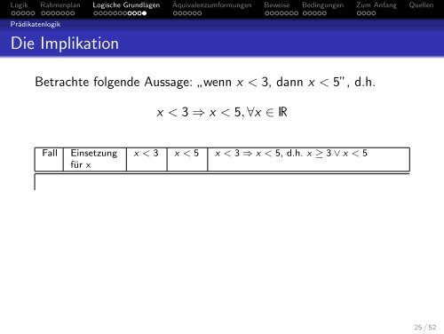 Logische Grundlagen des Mathematikunterrichts - Mathematik und ...