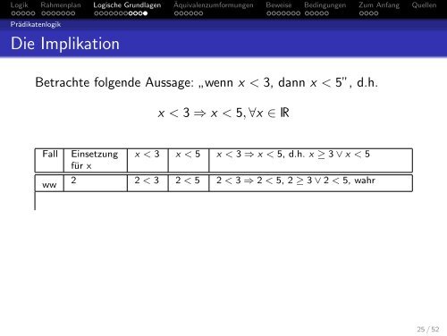 Logische Grundlagen des Mathematikunterrichts - Mathematik und ...