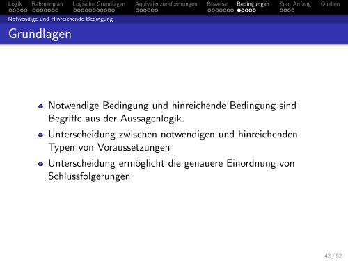 Logische Grundlagen des Mathematikunterrichts - Mathematik und ...