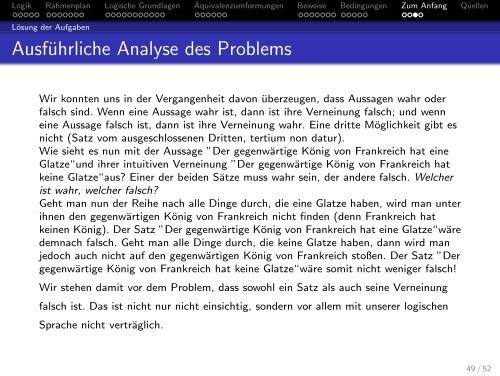 Logische Grundlagen des Mathematikunterrichts - Mathematik und ...