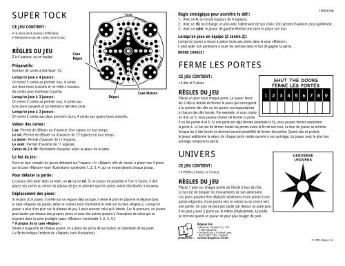 Jeu de cartes du Tock 