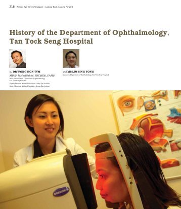 History of the Department of Ophthalmology, Tan Tock - Singapore ...