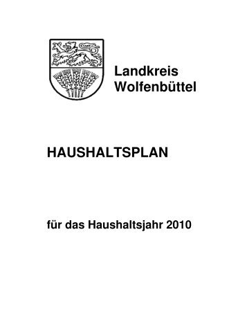 Haushalt 2010 - Landkreis Wolfenbüttel