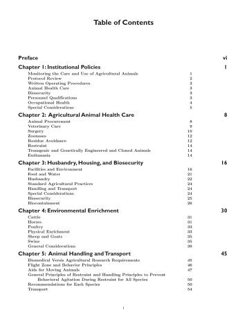 Table of Contents - Federation of Animal Science Societies