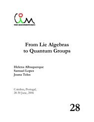 From Lie Algebras to Quantum Groups - Centro Internacional de ...