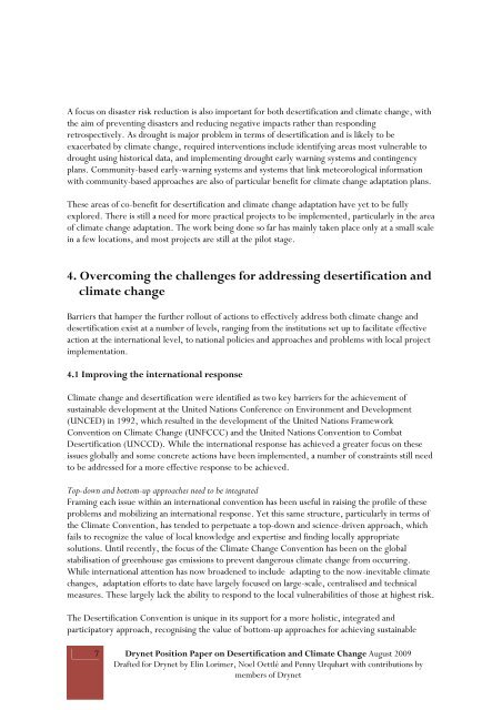 090827_Position Paper TOC Desertification and climate ... - Ecoport